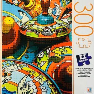 Puzzle. New. 300 Pieces. Tiny Toy Tops.